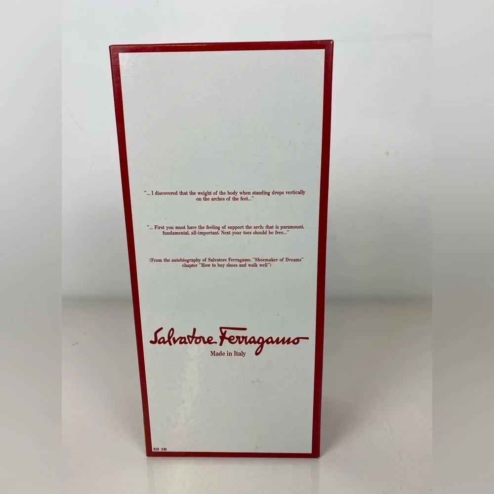 Salvatore Ferragamo Ferrara Women's 7 1/2 AA Black Leather Oxford Lace Up Shoes - Picture 13 of 14